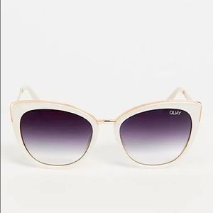 Sold! Quay Honey White Cat Eye Sunglasses